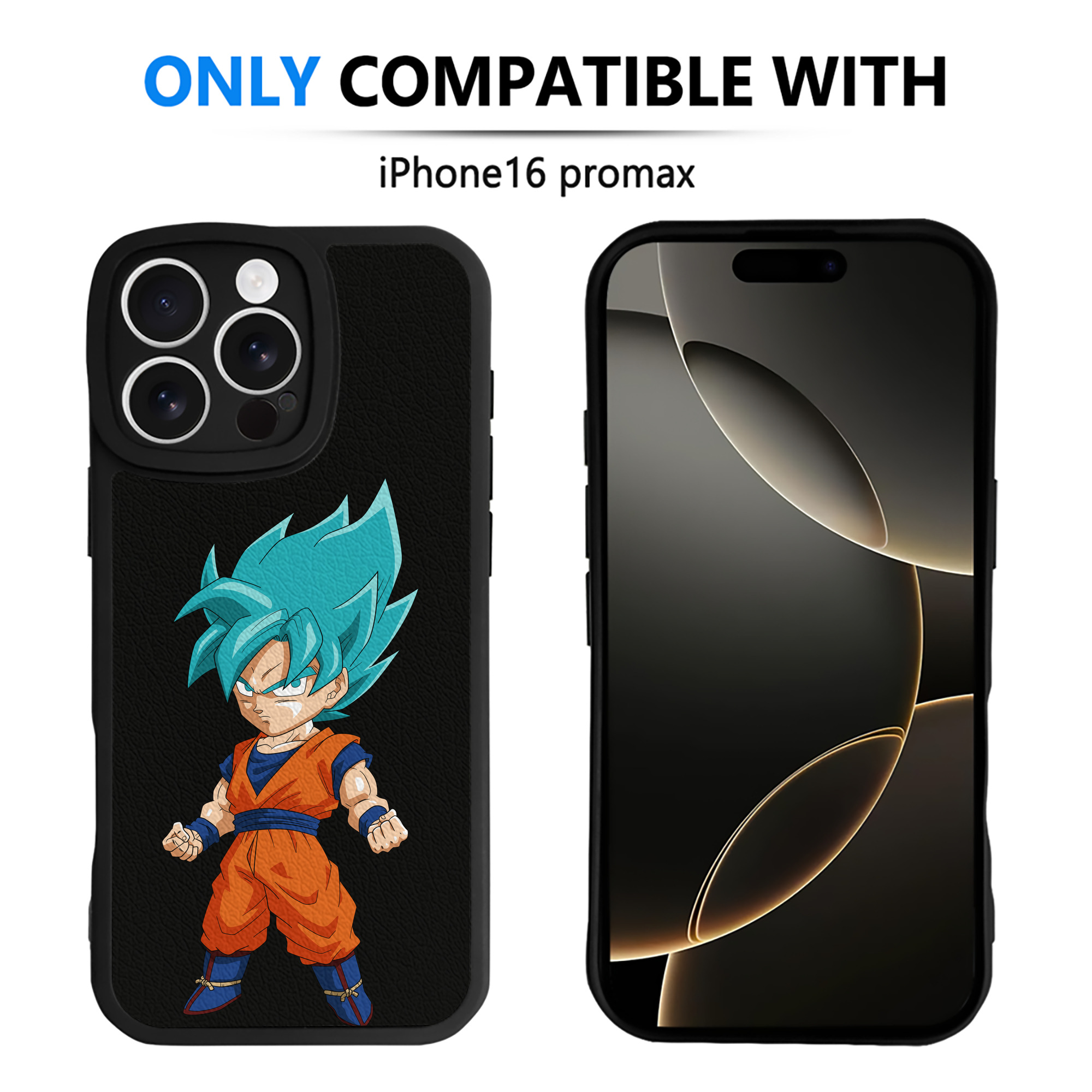 （画像用） ドラゴンボール 孫 悟飯（そんごはん）DRAGON BALL Son Gohan 【iPhone 16シリーズ対応】シリコンスマホケース（レザー調） 材質：シリコン